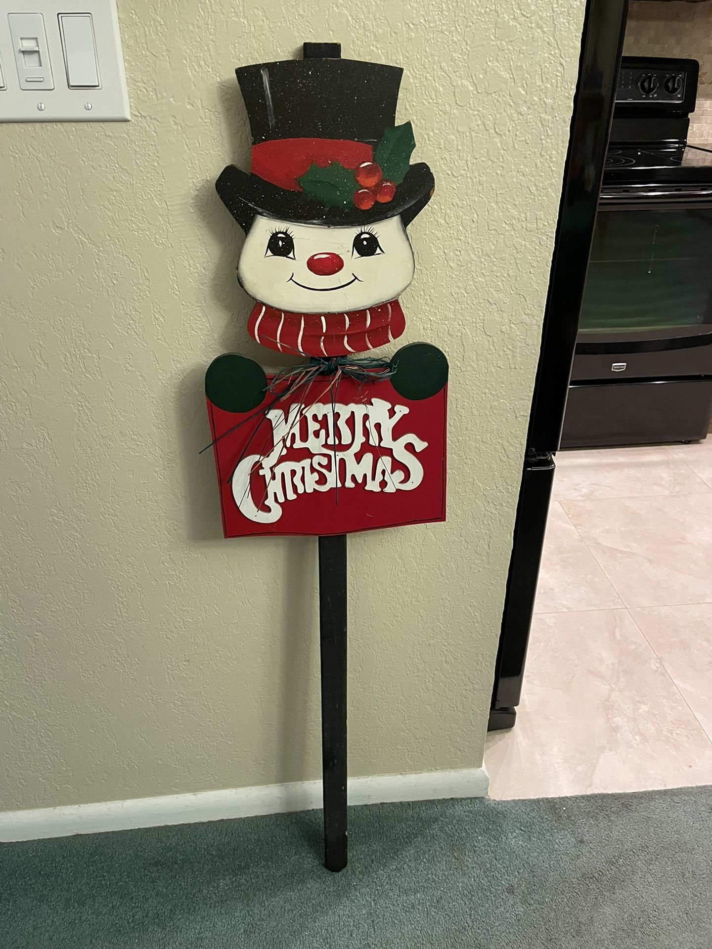 Christmas Snowman Sign