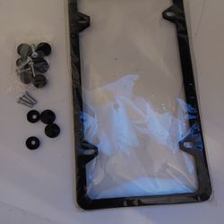 Black License Plate Frame With Accessories (41)