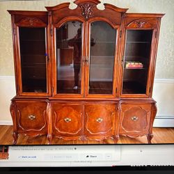 All wood antique China hutch. Very heavy.