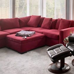 Red Sectional Sofa