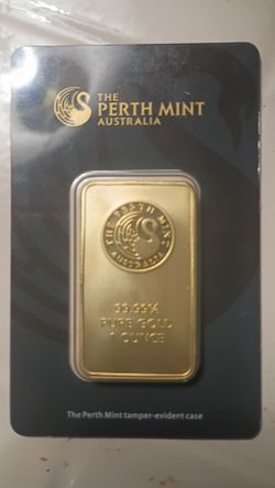 Perth Mint 1 oz Pure Gold Bar