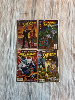 Superman: The Man of Steel DC Comics Lot of 4