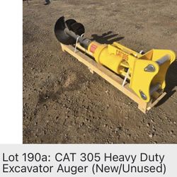 305 caterpillar Auger Attachment