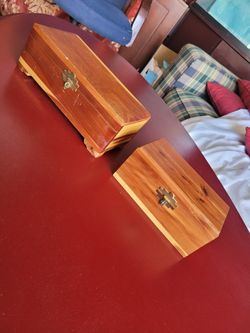 Vintage Cedar Jewelry Boxes
