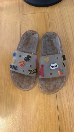 Karl Lagerfeld Jelly Slide Sandals
