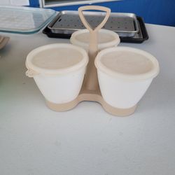 Vintage Tupperware Condiment Caddy 