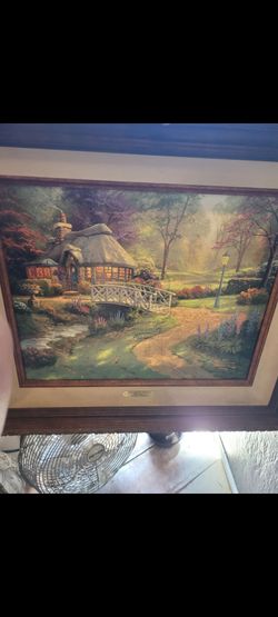 Tomas Kinkade Friendship Cottage oil painting