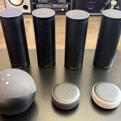 Amazon Echo dot, Amazon Echo, Amazon Echo plus