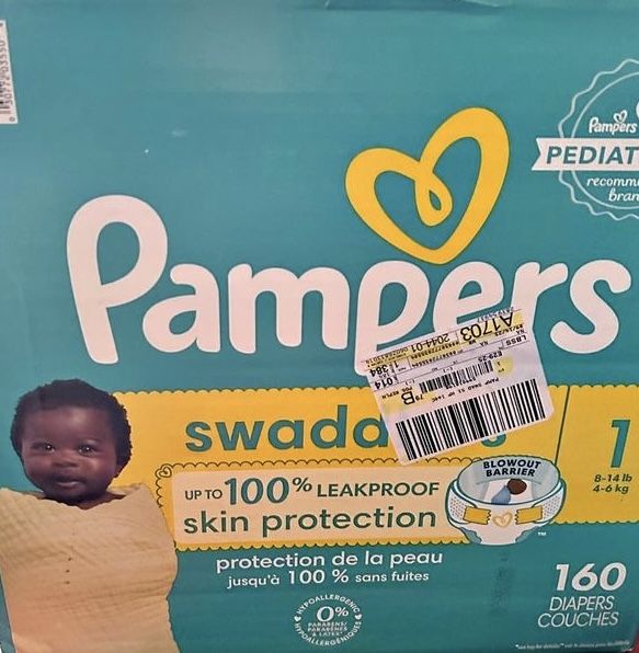 Pampers Size 1 Unopened 160 Count 