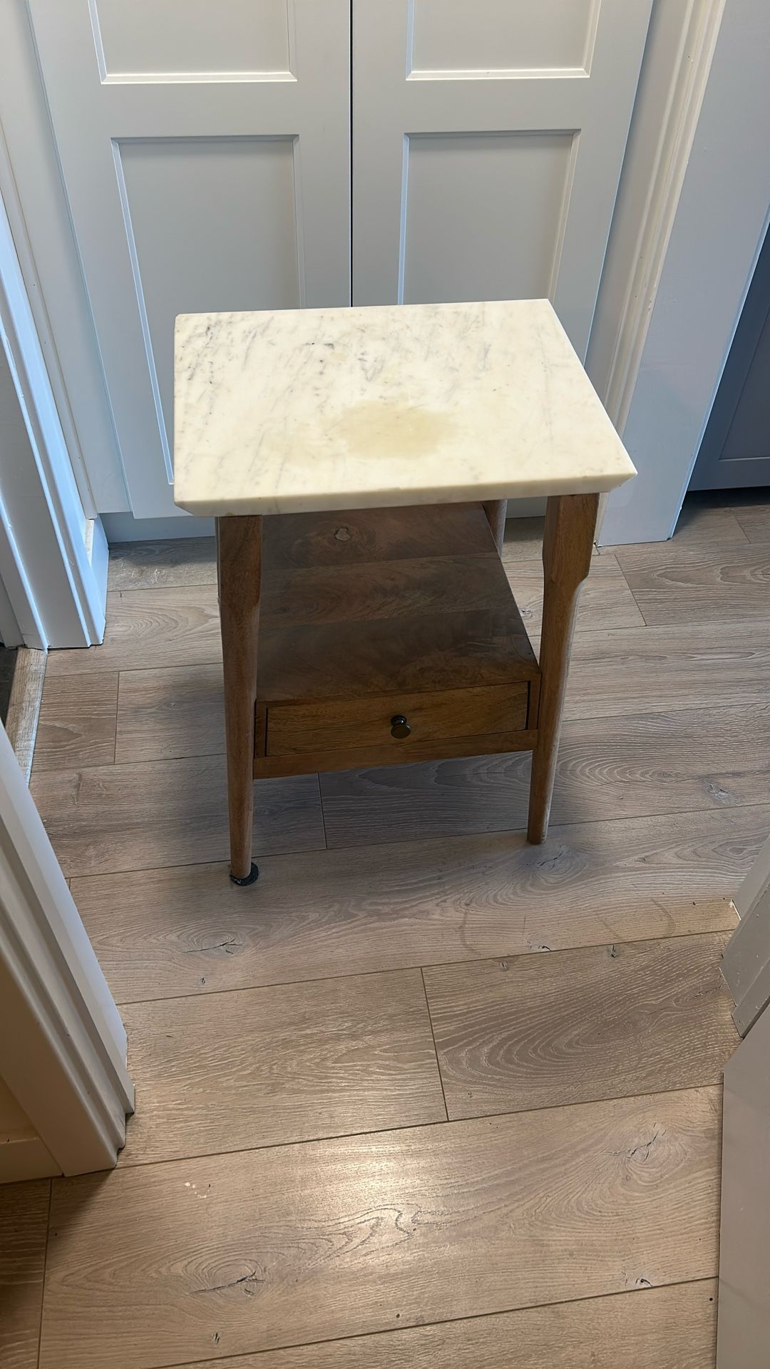 Small Marble Top Nightstand