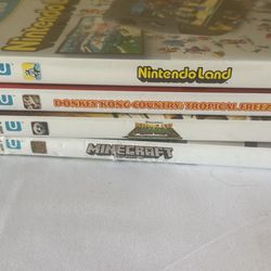 Wii U Family Fun Bundle: 4 Games (Mario, Donkey Kong, Minecraft) - $60 OBO