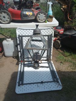 Gas Powered Old Original  STREET LIGHT & POLE 