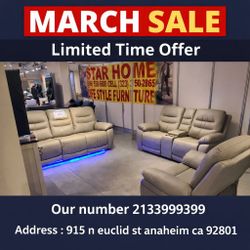 Modern 3 Piece Reclining Sofa Set ( Sofa + Loveseat + Chair  )