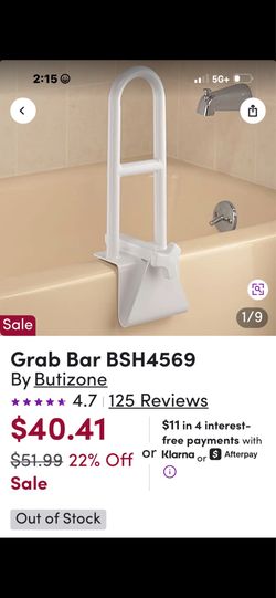 Grab bar for tub