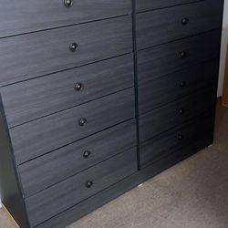 Dresser 12 Drawers Compress Wood