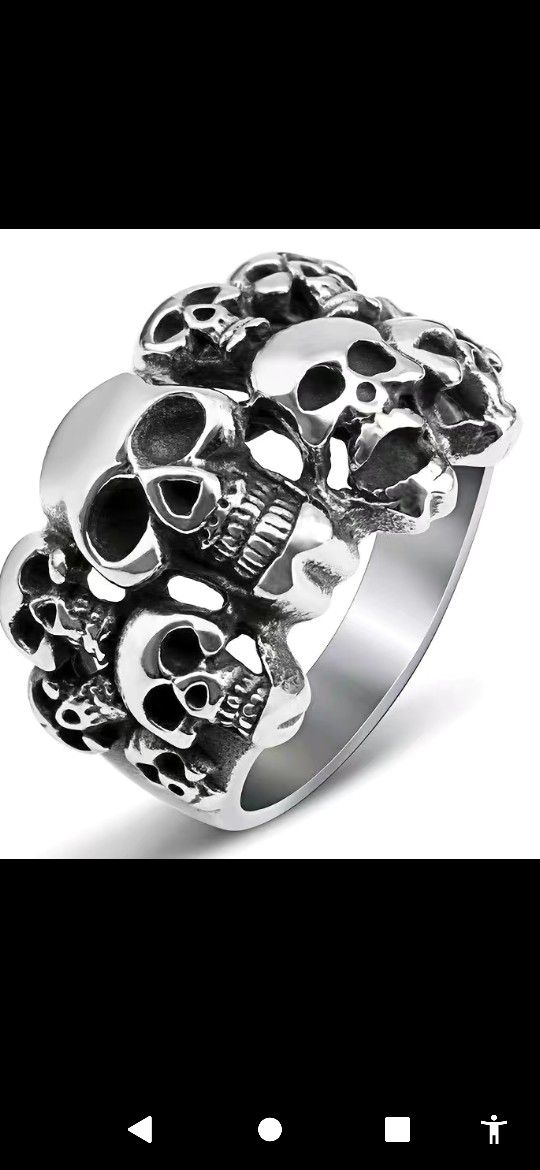 Skull Ring Size 9