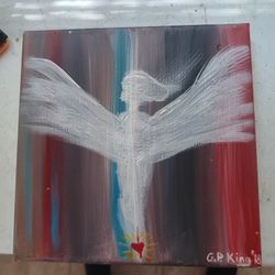 Angel On Canvas Wall Art 