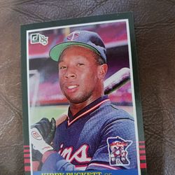 1985 DONRUSS KIRBY PUCKETT ROOKIE CARD 