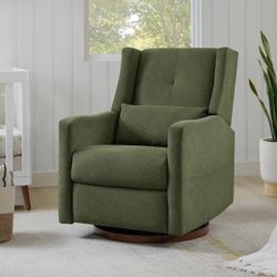 Recliner Swivel Glider Nursery Chair Moss Green