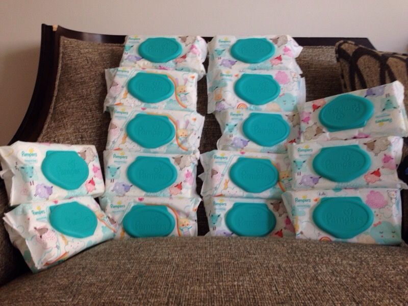 15 Packs of Pampers Wipes . Please See All The Pictures and Read the description.