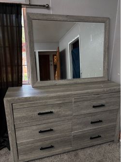 Bed room drawer and mirror