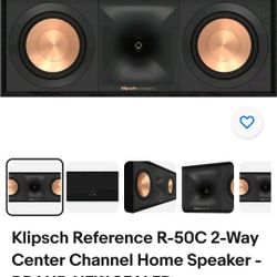 Klipsch Reference Next-Generation R-50C Center Speaker NEW With Wires