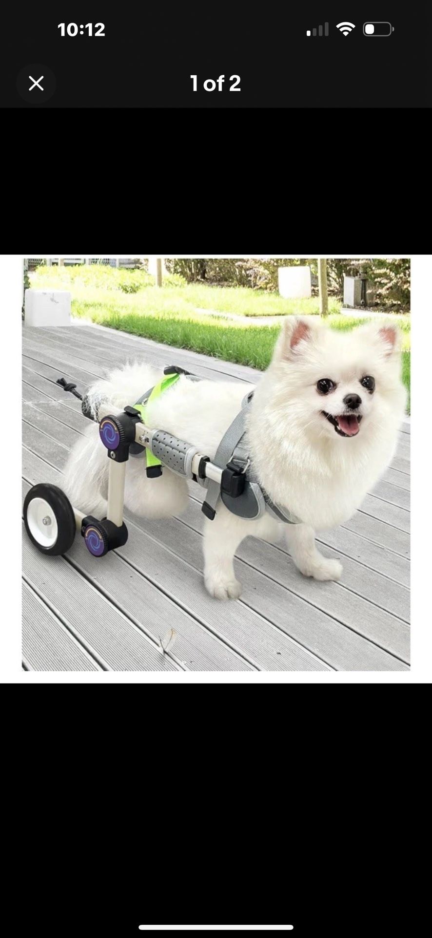 Adjustable Dog Wheelchair for Back Legs Mobility Support Lightweight Pet Wheelch