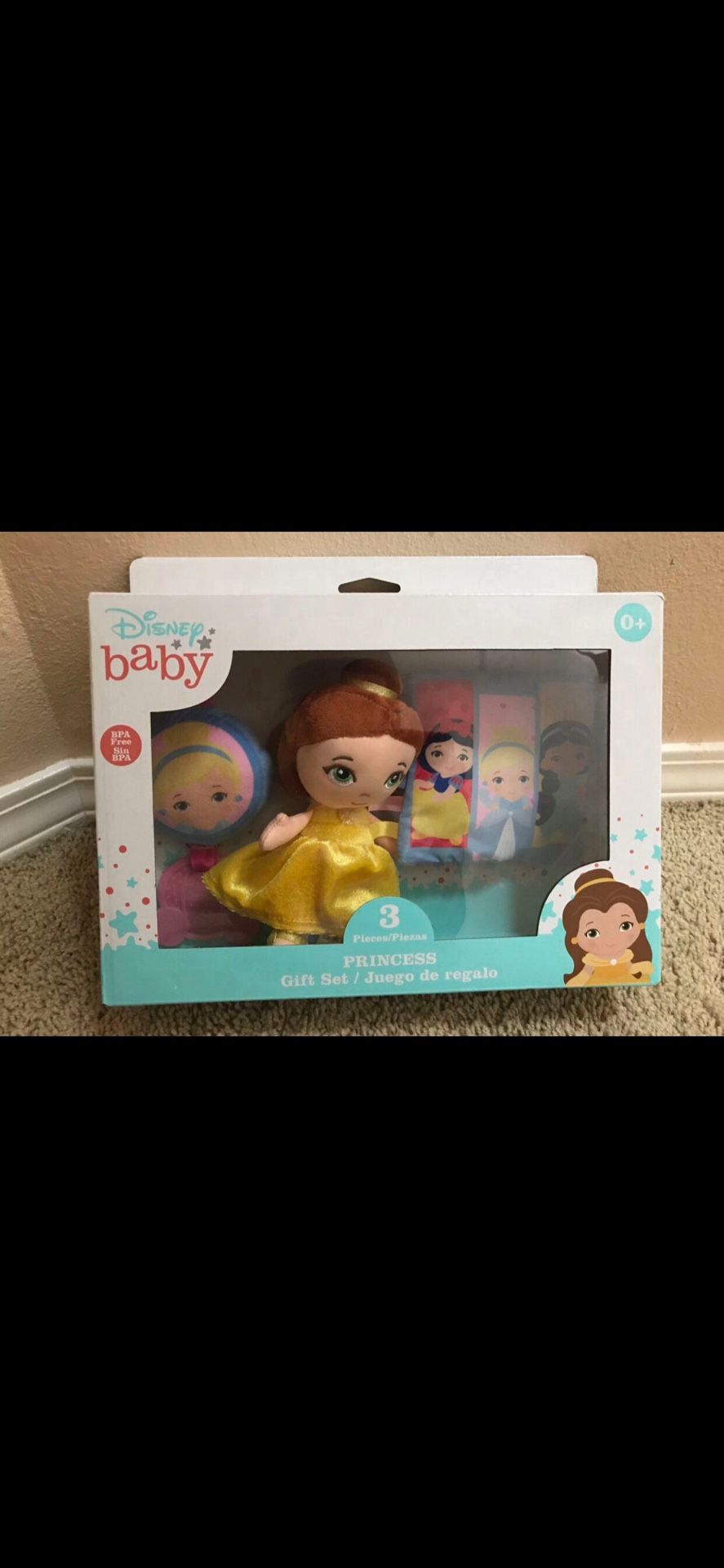 New Disney Princess Gift Set Plush Chime Activity