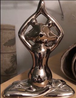Silver Deco Frog