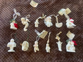 Department 56 Lot of 12 Snowbabies Ornaments