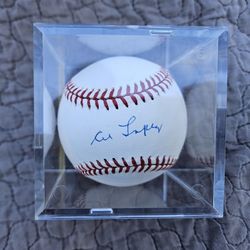 Signed Al Lopez Auto MLB Baseball Autograph HOF Whitesox