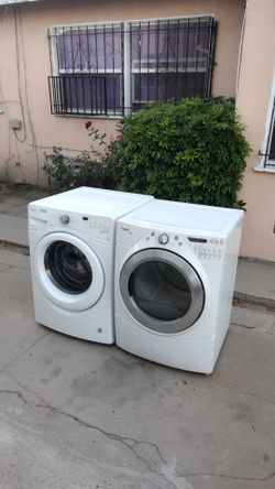Washer and gas dryer