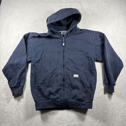 Pro Club Heavy Weight Full Zip Hoodie Men's Size M Faded Blue Jacket Y2K