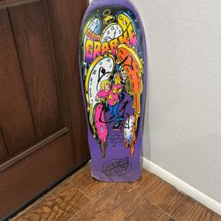 Santa Cruz Skate Boards Grabke Melting Clocks  Deck
