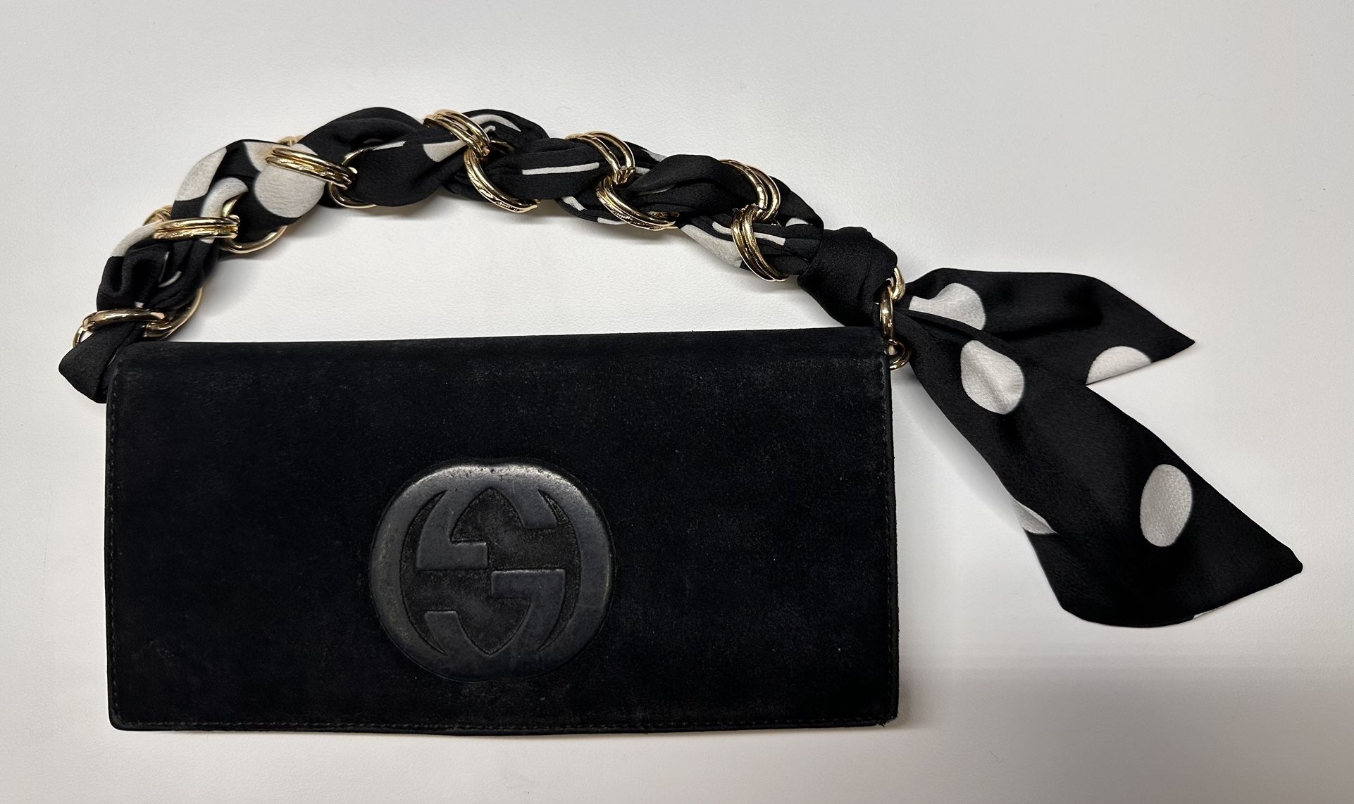 Black Suede Gucci Wallet