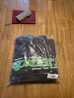 Slate grey v2 sp5der hoodie