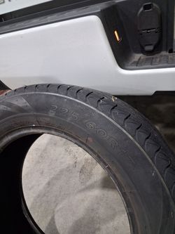 225 60 17 tires great shape nothing wrong with them I have 2  of them