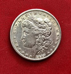 1890-S. Morgan Silver Dollar