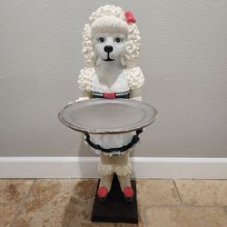 Poodle Butler 3 FT Table Statue