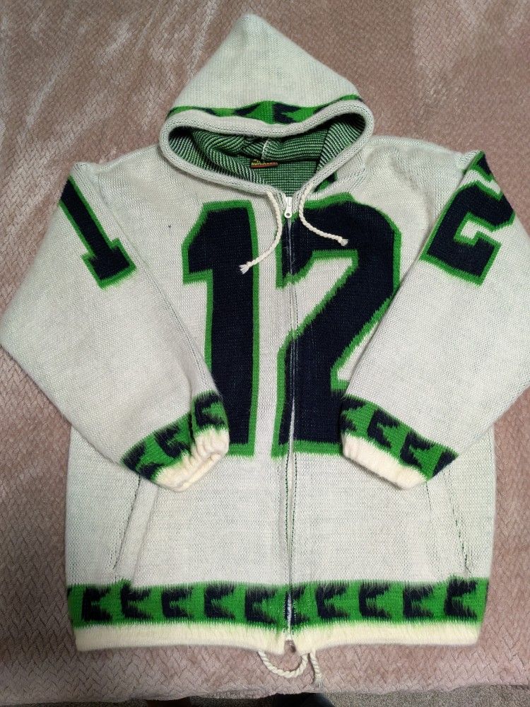 Seahawks Zip Up Sweater Jacket Hoodie