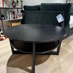Black Round Ikea Coffeegg Table