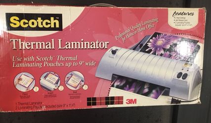 3M Scotch Thermal Laminator 9" Laminating Machine