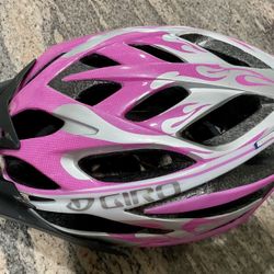 GIRO ANIMAS HELMET Pink & Gray Flames Small