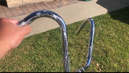 Engraved lowrider bike handle bars