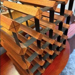 Elegant Wooden Wine Rack