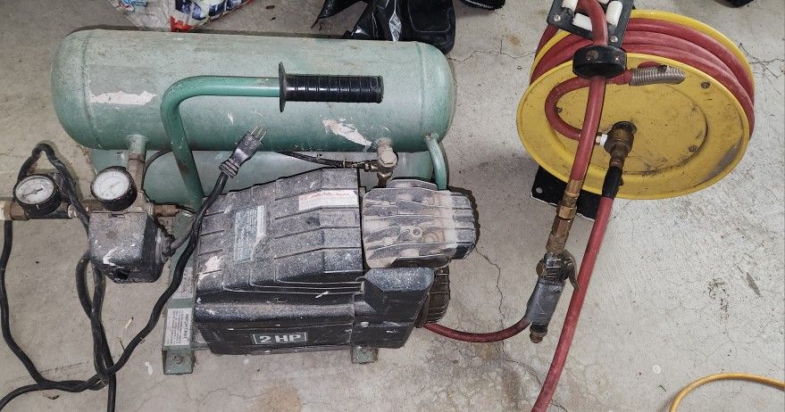 Air Compressor With Hose And Nozzle For Sale