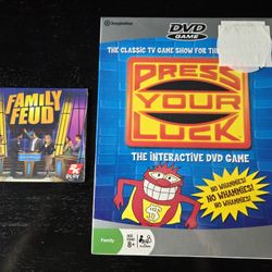 Press Your Luck & Family Feud Interactive Video Games - NEW