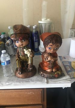 Wooden statues