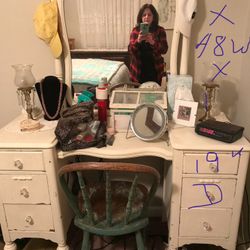 Antique make up table