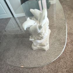  Dolphin Glass Table